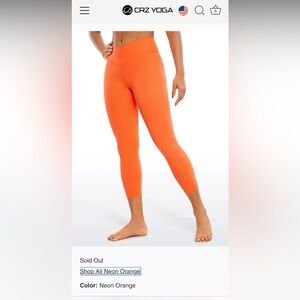CRZ Yoga Butterluxe V-Cross Waist leggings